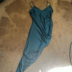 Elegant Teal Slip Dress